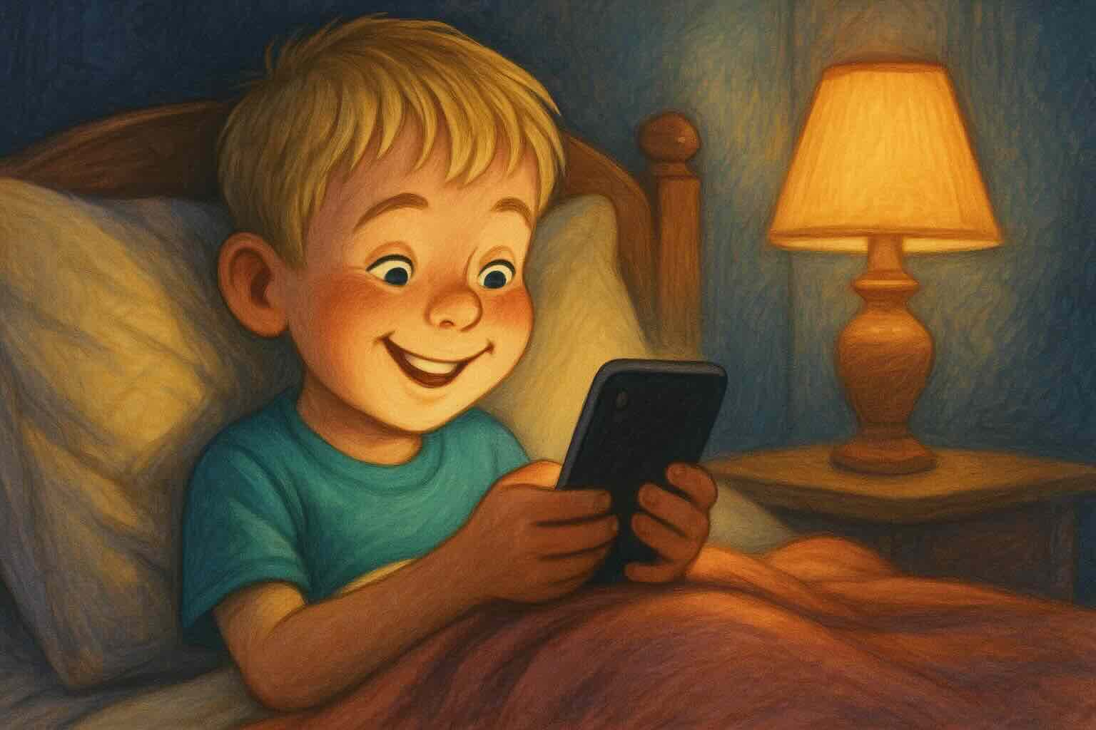 Child reading a story